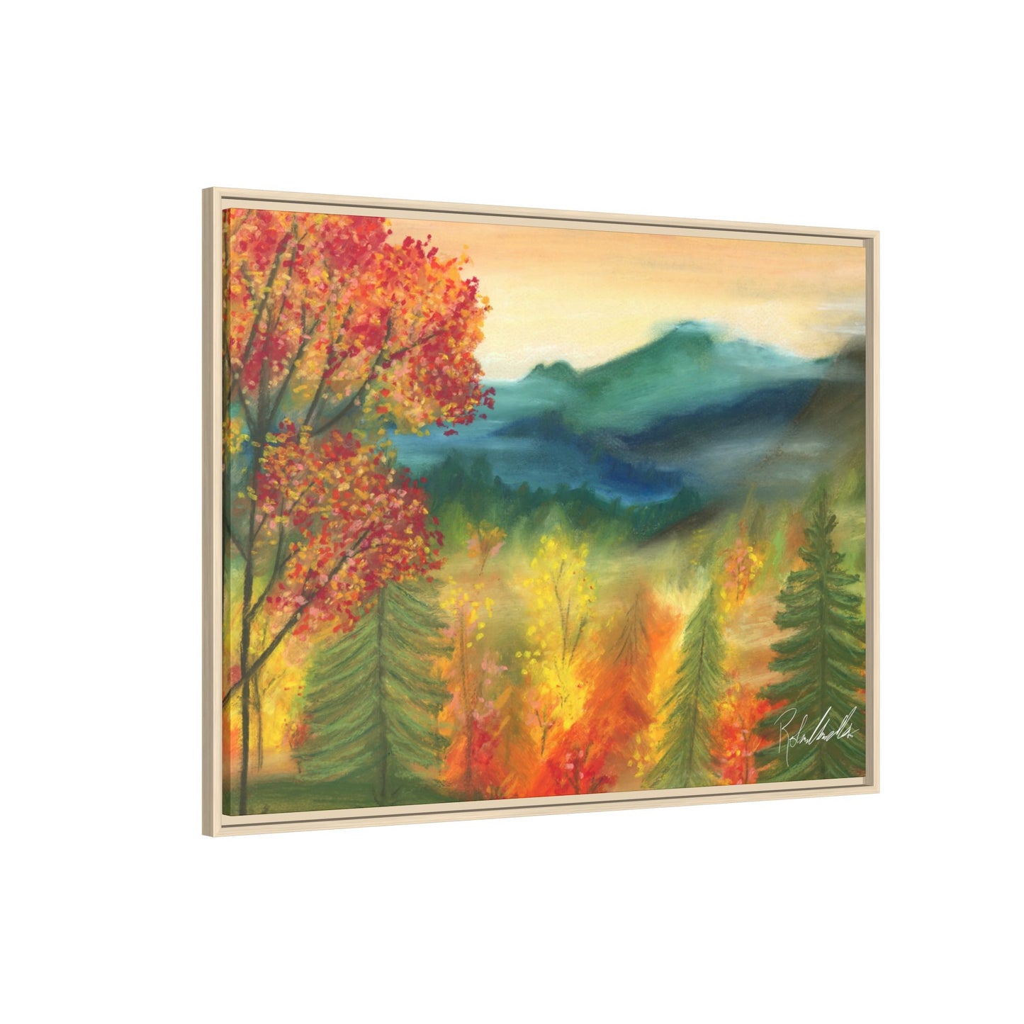 Fall Mountains Framed Wall Art