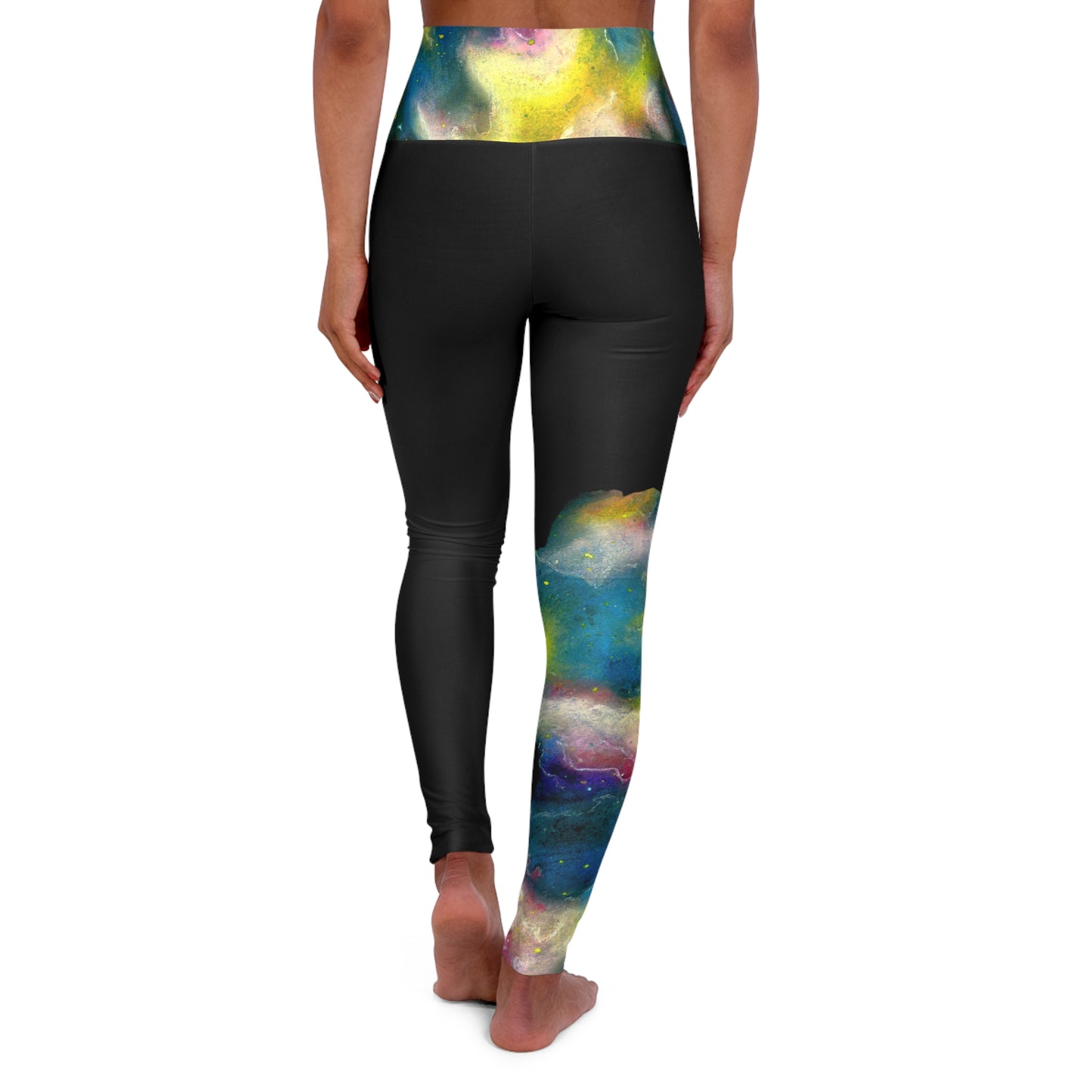 Sunrise Galaxy High Waisted Yoga Leggings (AOP)