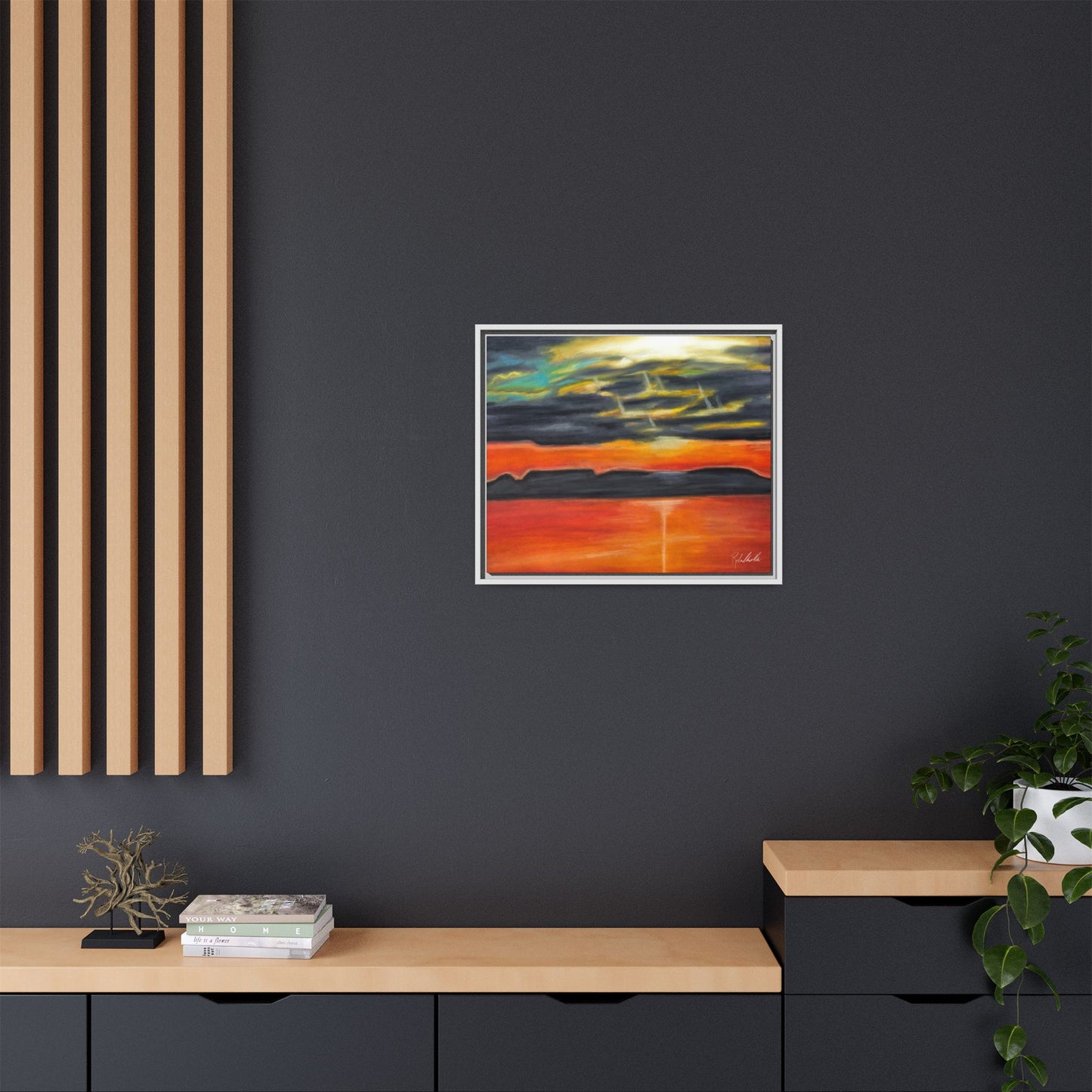 Sleeping Giant at Sunset Framed Wall Art