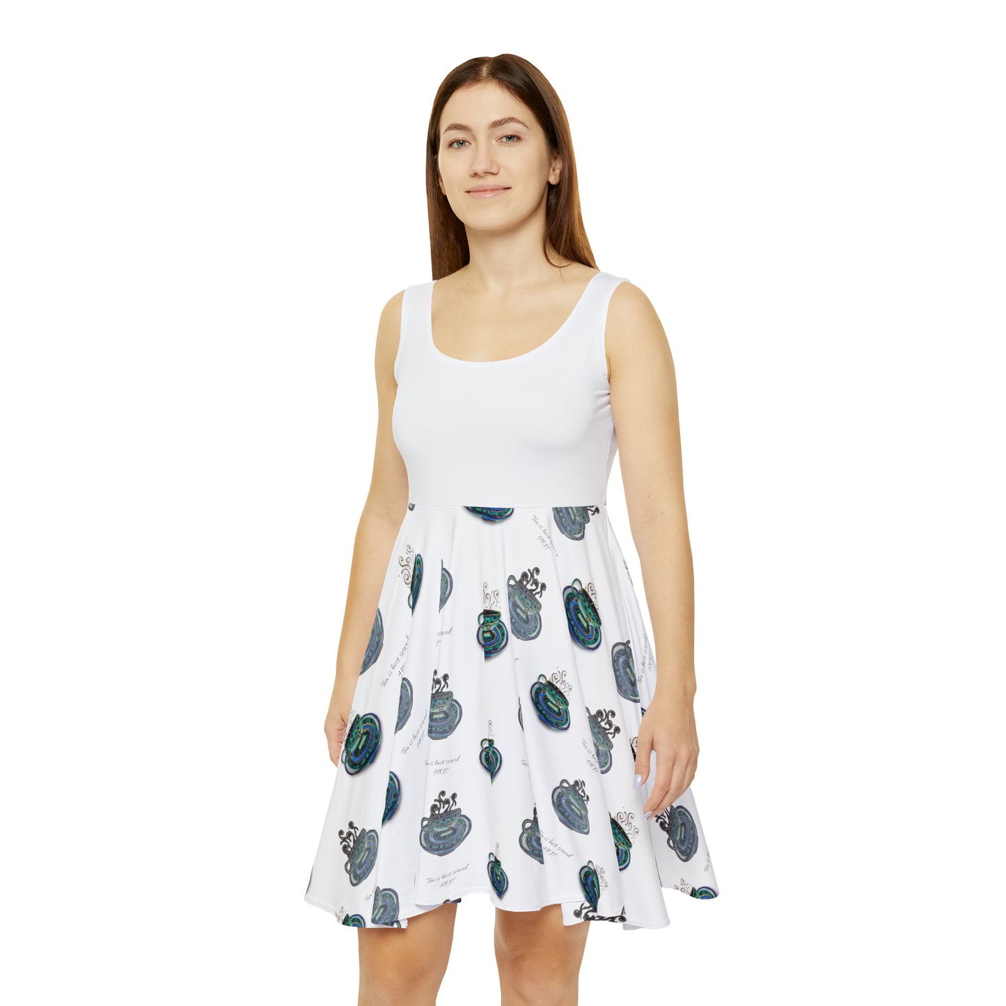 Tea is best served HOT Women's Skater Dress (AOP)