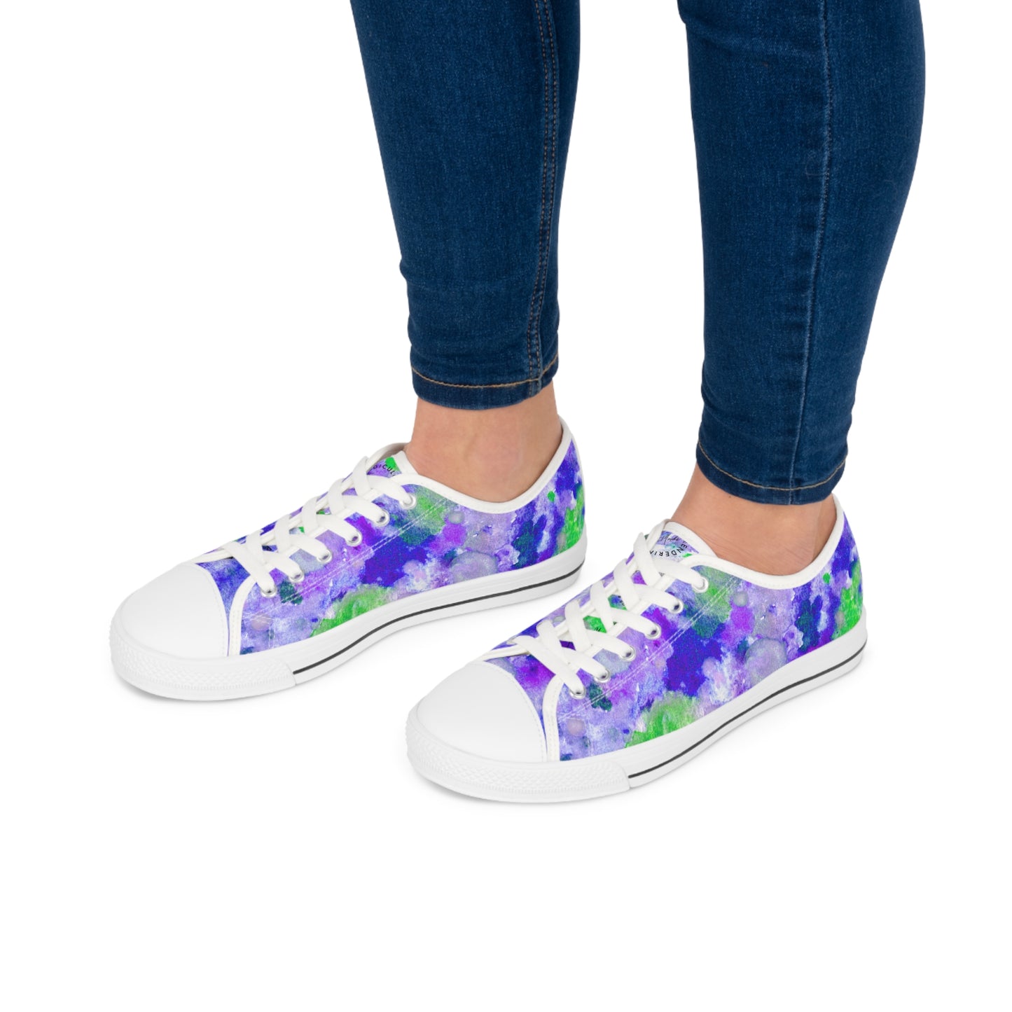 Purple Dot Unisex Classic Low Top Sneakers