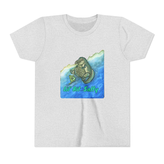 Youth Tee — "Lil' Bit Salty" Gator Graphic Shirt