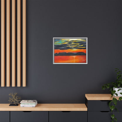 Sleeping Giant at Sunset Framed Wall Art