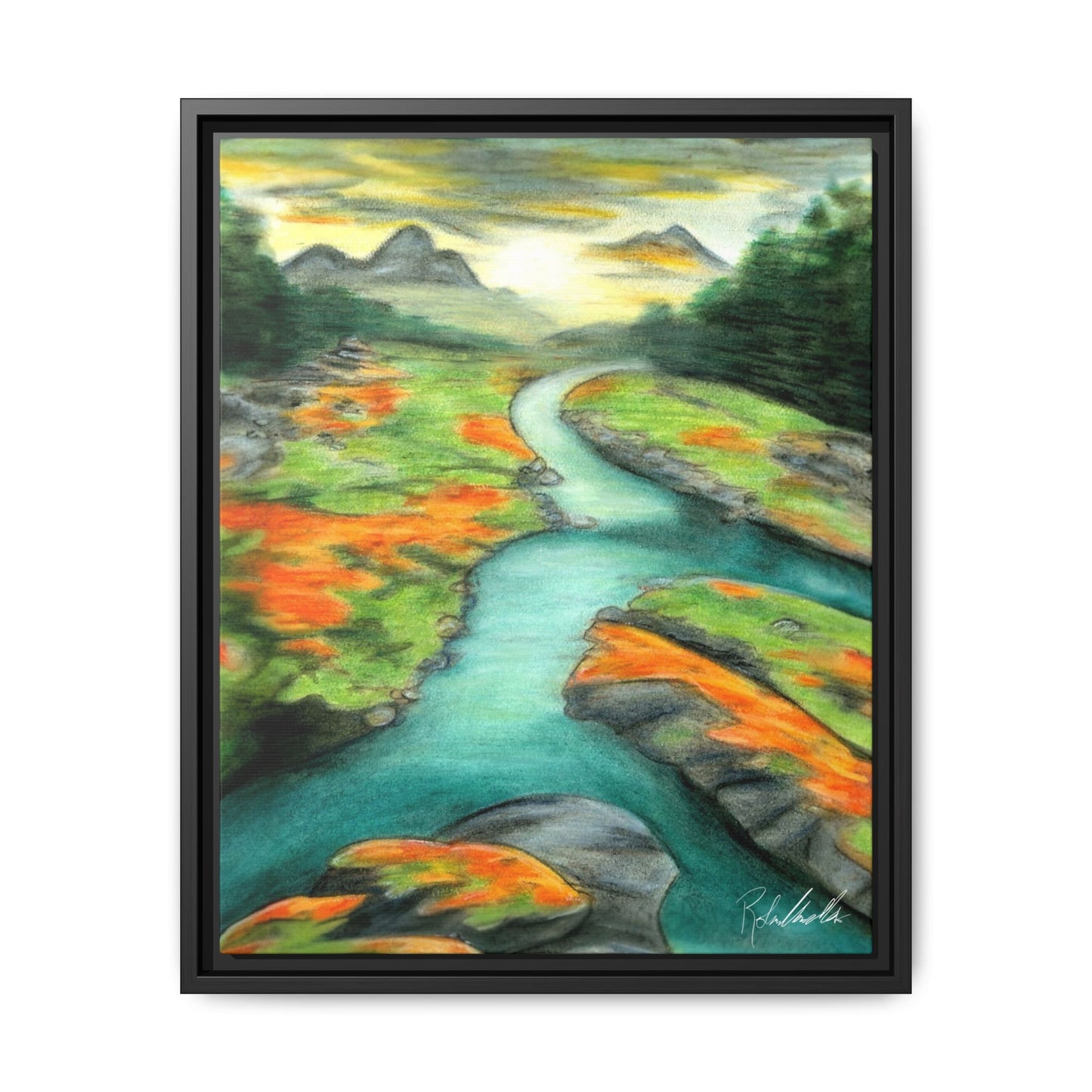 Mountain Stream Framed Wall Art