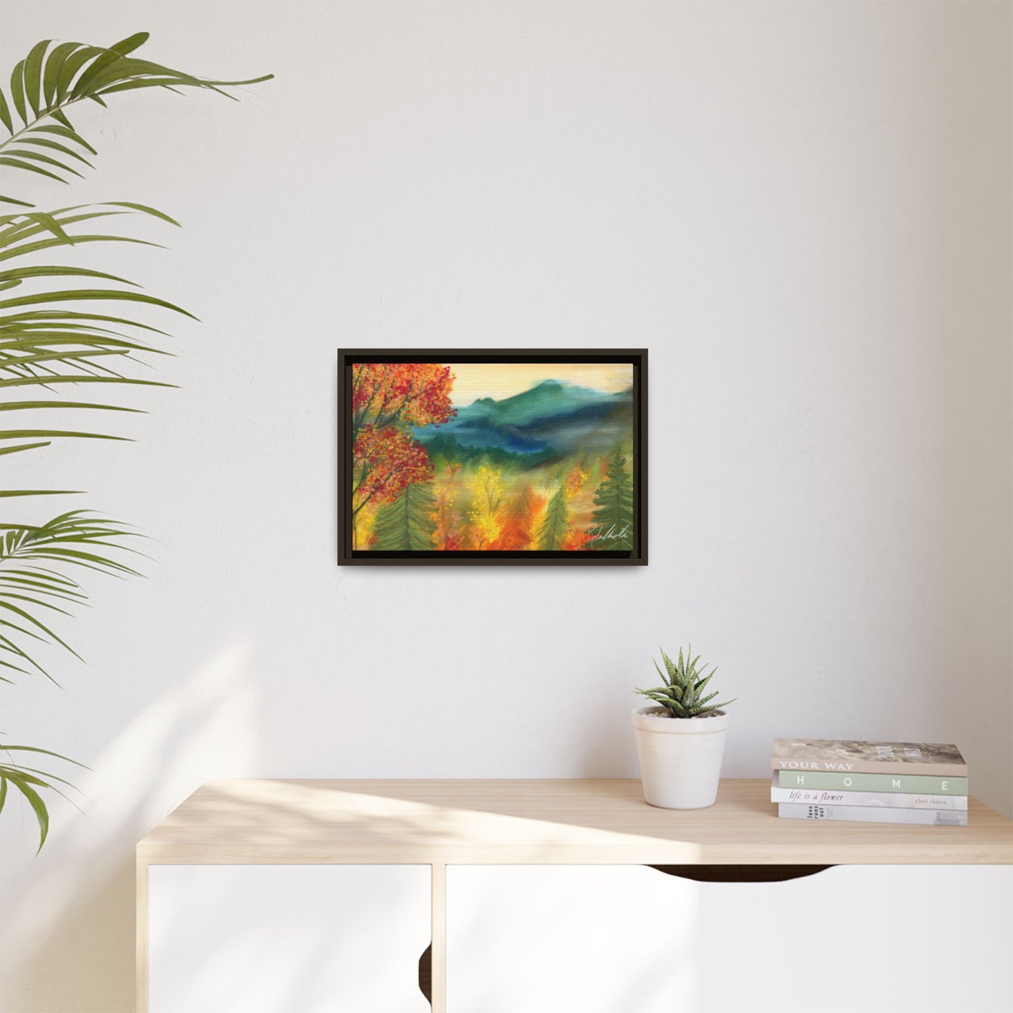 Fall Mountains Framed Wall Art