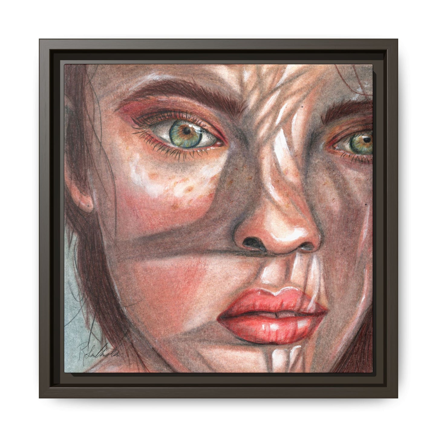 Woman In the Shadows Framed Wall Art