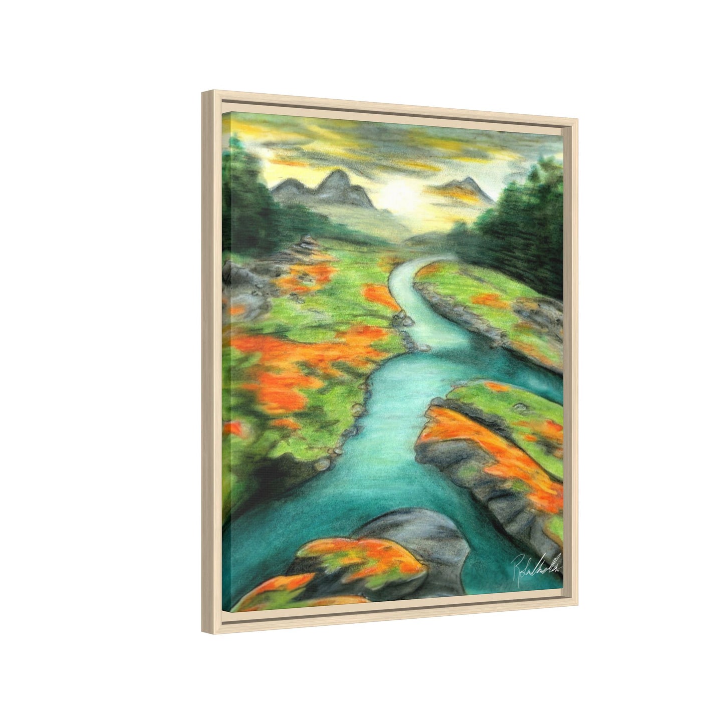 Mountain Stream Framed Wall Art