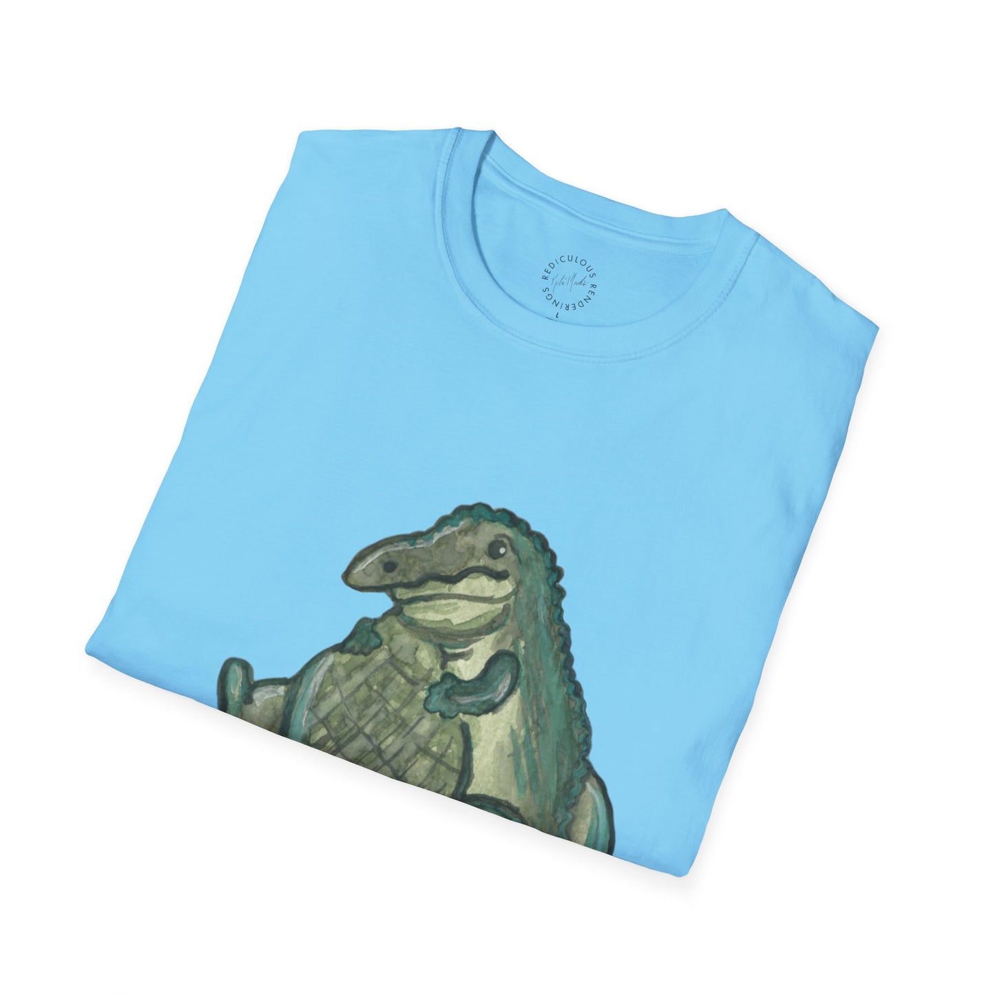 Father Son Alligator Unisex Softstyle Print T-Shirt