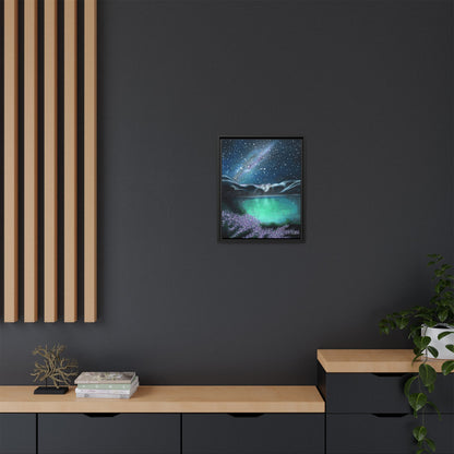 Night Sky over Spring Lake Framed Wall Art