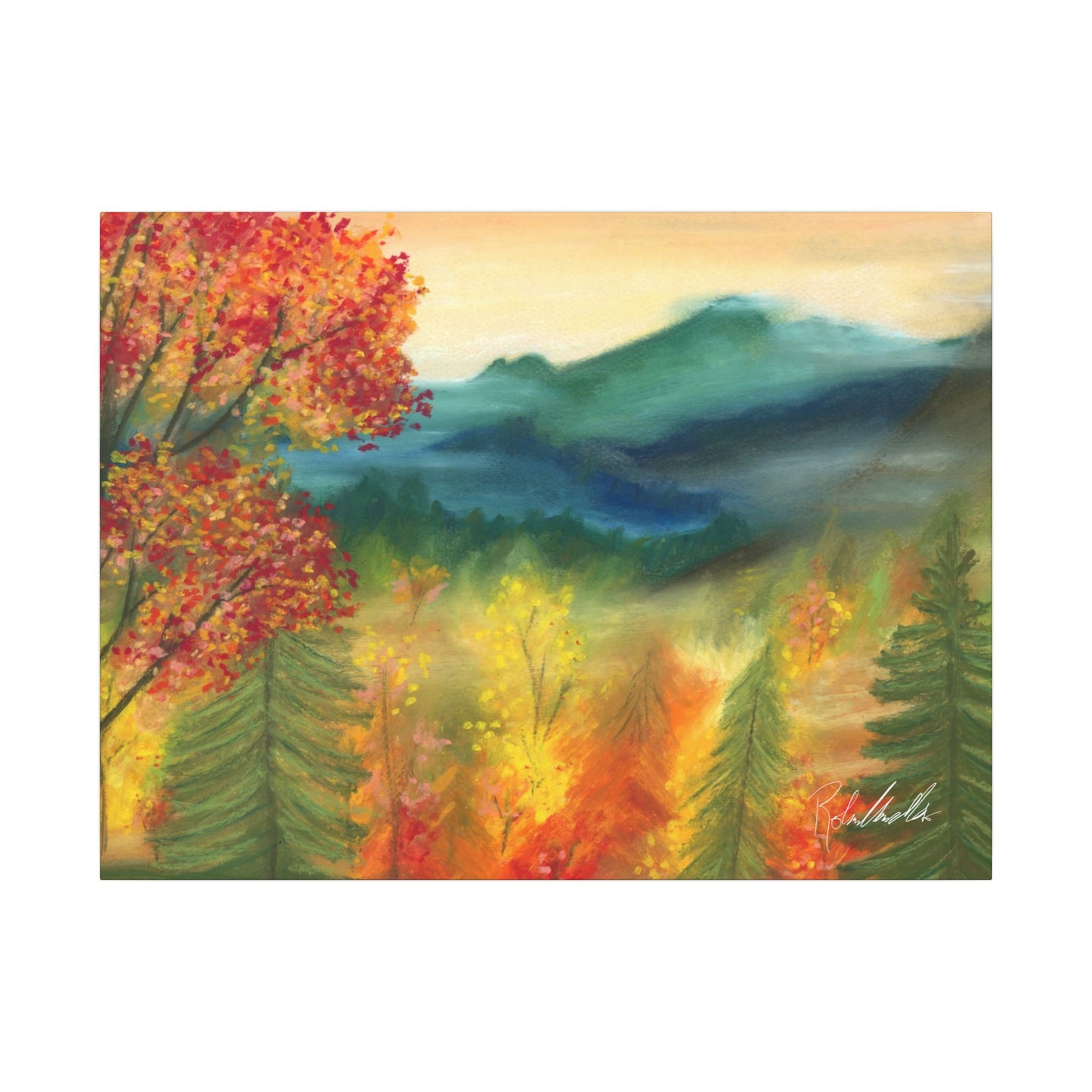 Fall Mountains Canvas Gallery Wrap