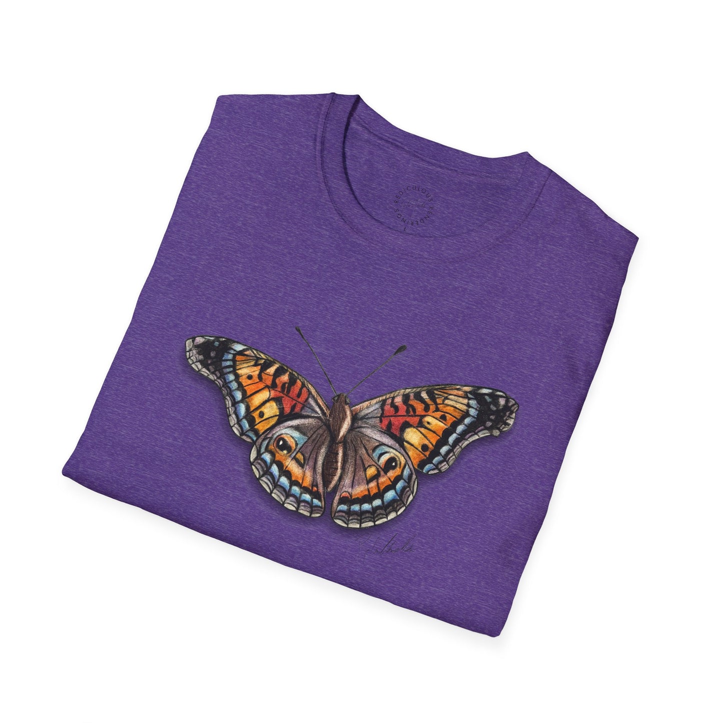 Butterfly Unisex Softstyle Print T-Shirt