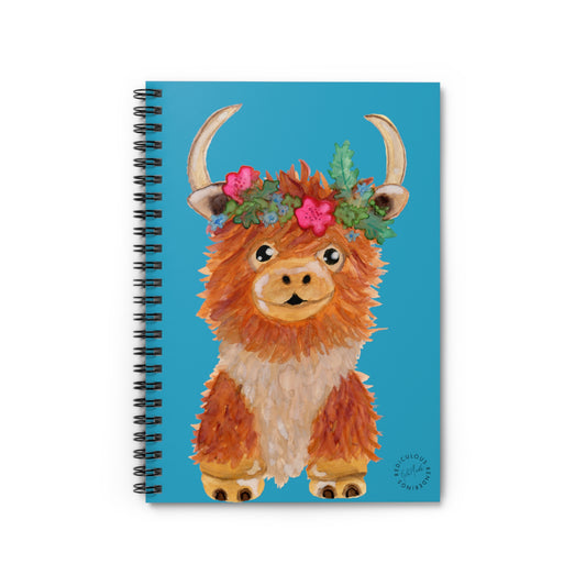 Cows Ruled Line Notebook 118 Pages, Printed Cover