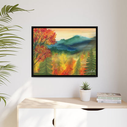 Fall Mountains Framed Wall Art