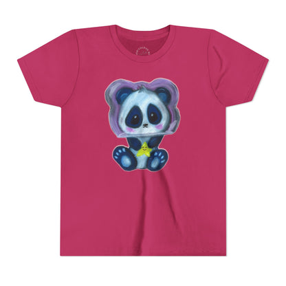 Cute Star Panda Youth Tee — Adorable Cartoon Panda Kids T-Shirt