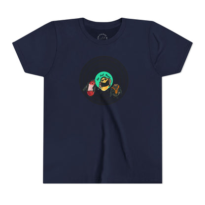 Youth Tee — Cute Cool Beans Retro Vinyl Graphic