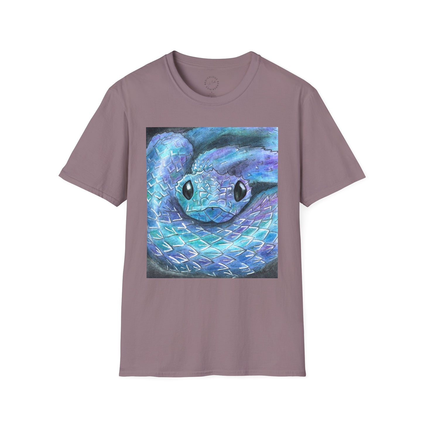 Cute Snake Unisex Softstyle Print T-Shirt