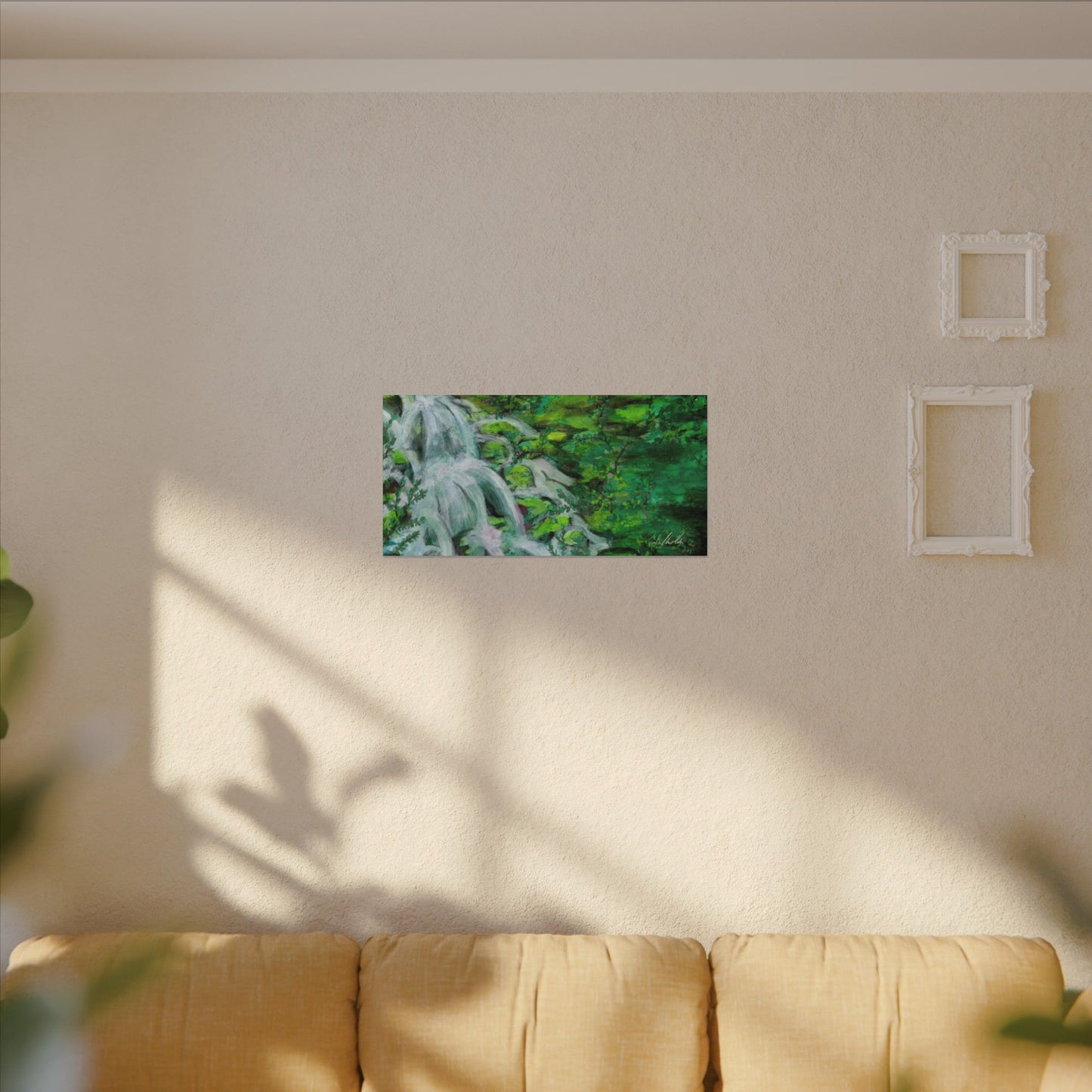 Mossy Waterfall Canvas Gallery Wrap