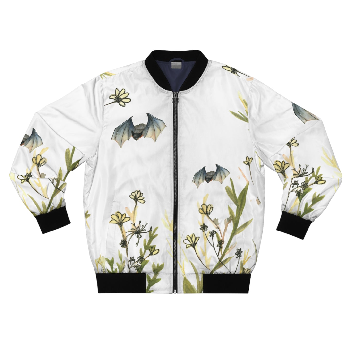Bat & Wildflower Bomber Jacket