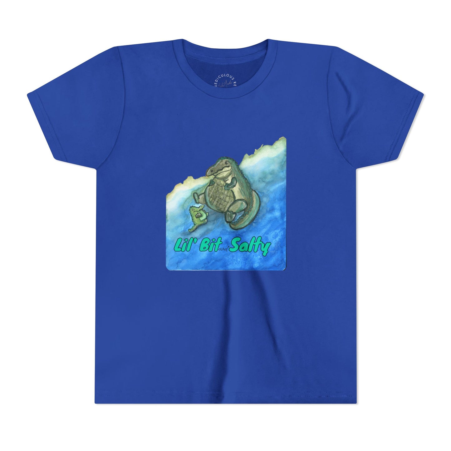 Youth Tee — "Lil' Bit Salty" Gator Graphic Shirt