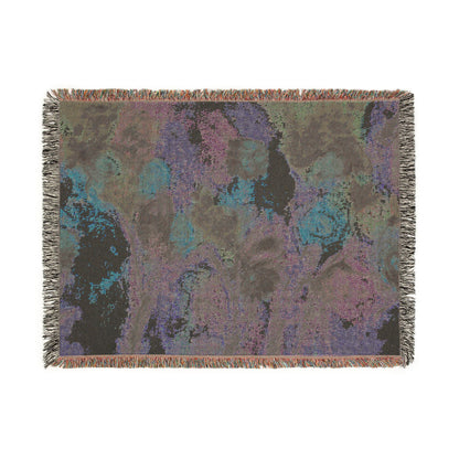 Floral Impressionist Woven Blanket