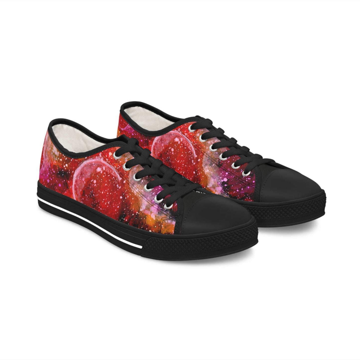 Orange Moons Galaxy Unisex Classic Low Top Sneakers