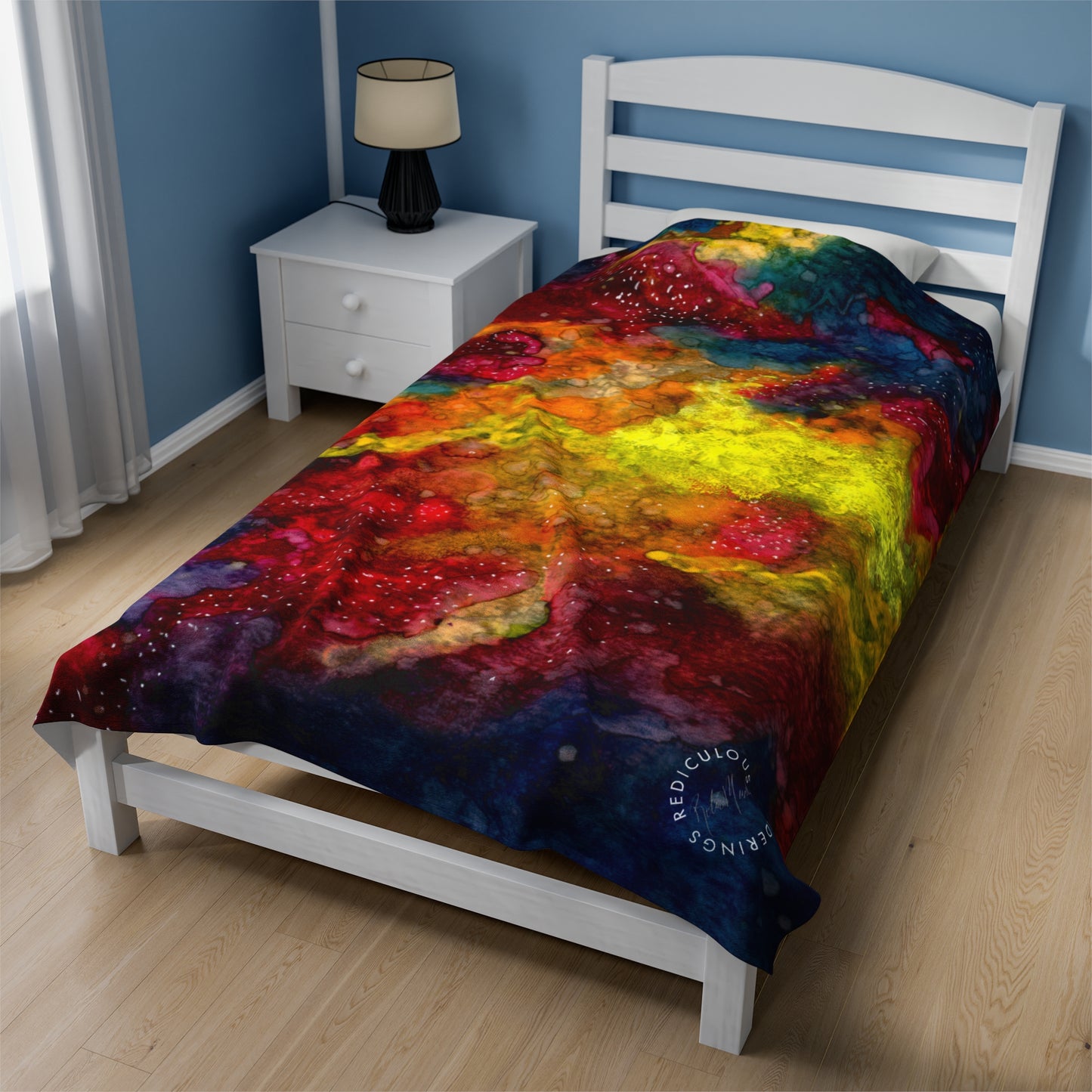 Sunset Clouds Galaxy Velveteen Plush Blanket