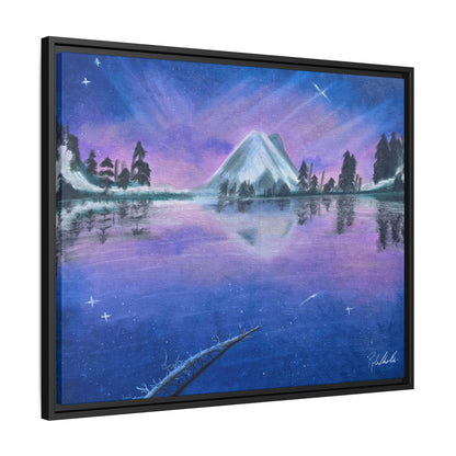Purple Sky Over Lone Mountain Framed Wall Art