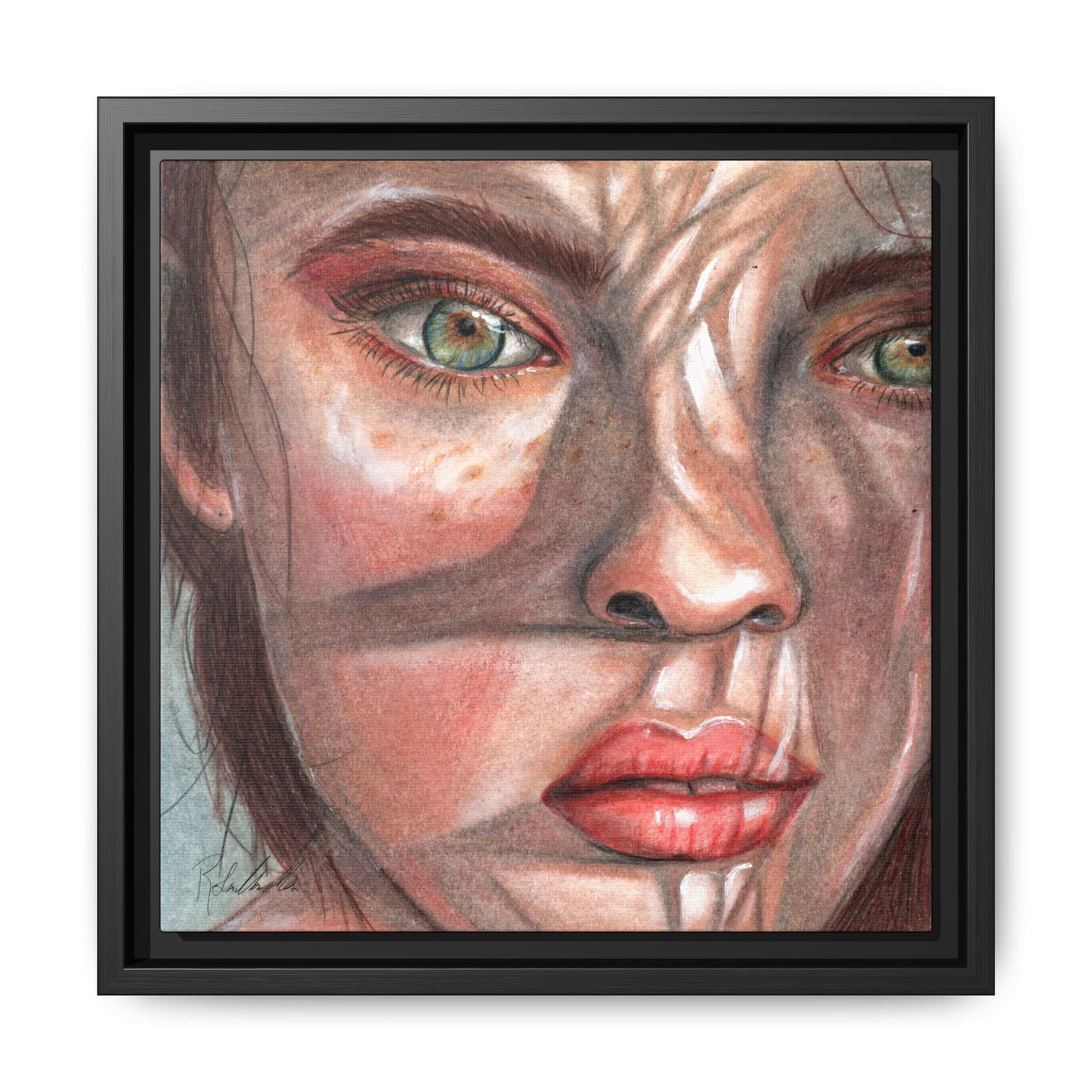 Woman In the Shadows Framed Wall Art