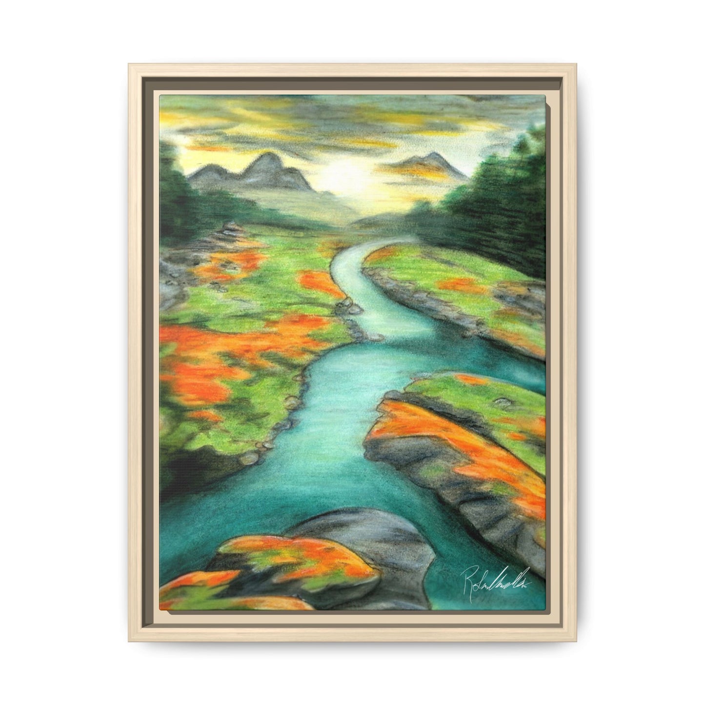 Mountain Stream Framed Wall Art
