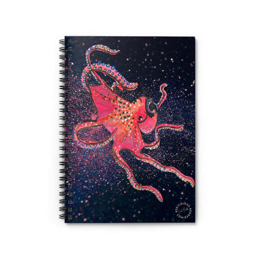 Octopus- Ruled Line Notebook 118 Pages, Printed Cover