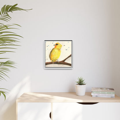 Yellow Canary Bird Framed Wall Art