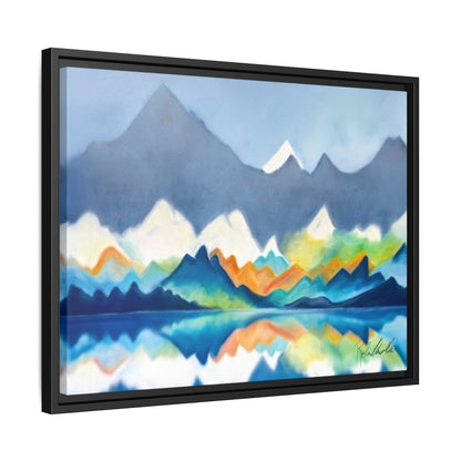 Blue and Gray Smokey Mountains Framed Wall Art