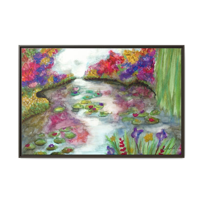 Floral Summer Pond Framed Wall Art