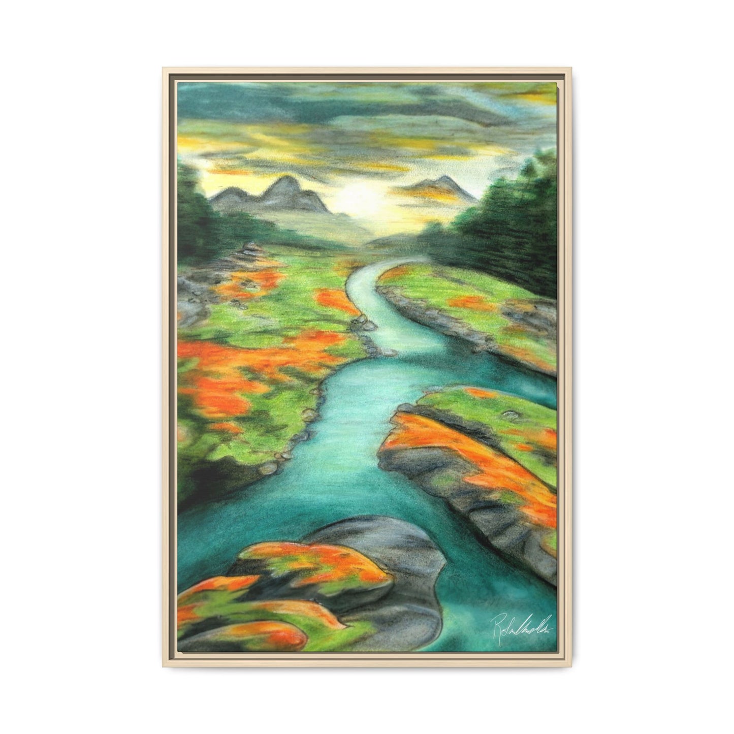 Mountain Stream Framed Wall Art
