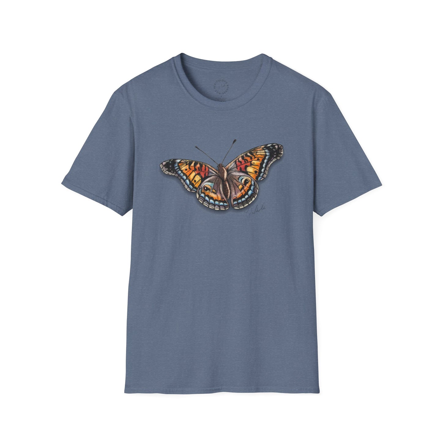 Butterfly Unisex Softstyle Print T-Shirt