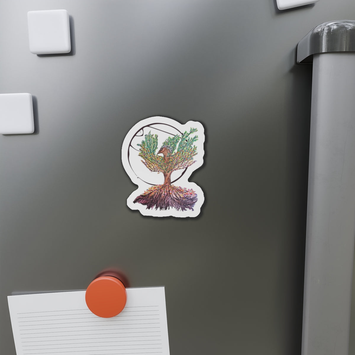 Phoenix Tree Die-Cut Magnets