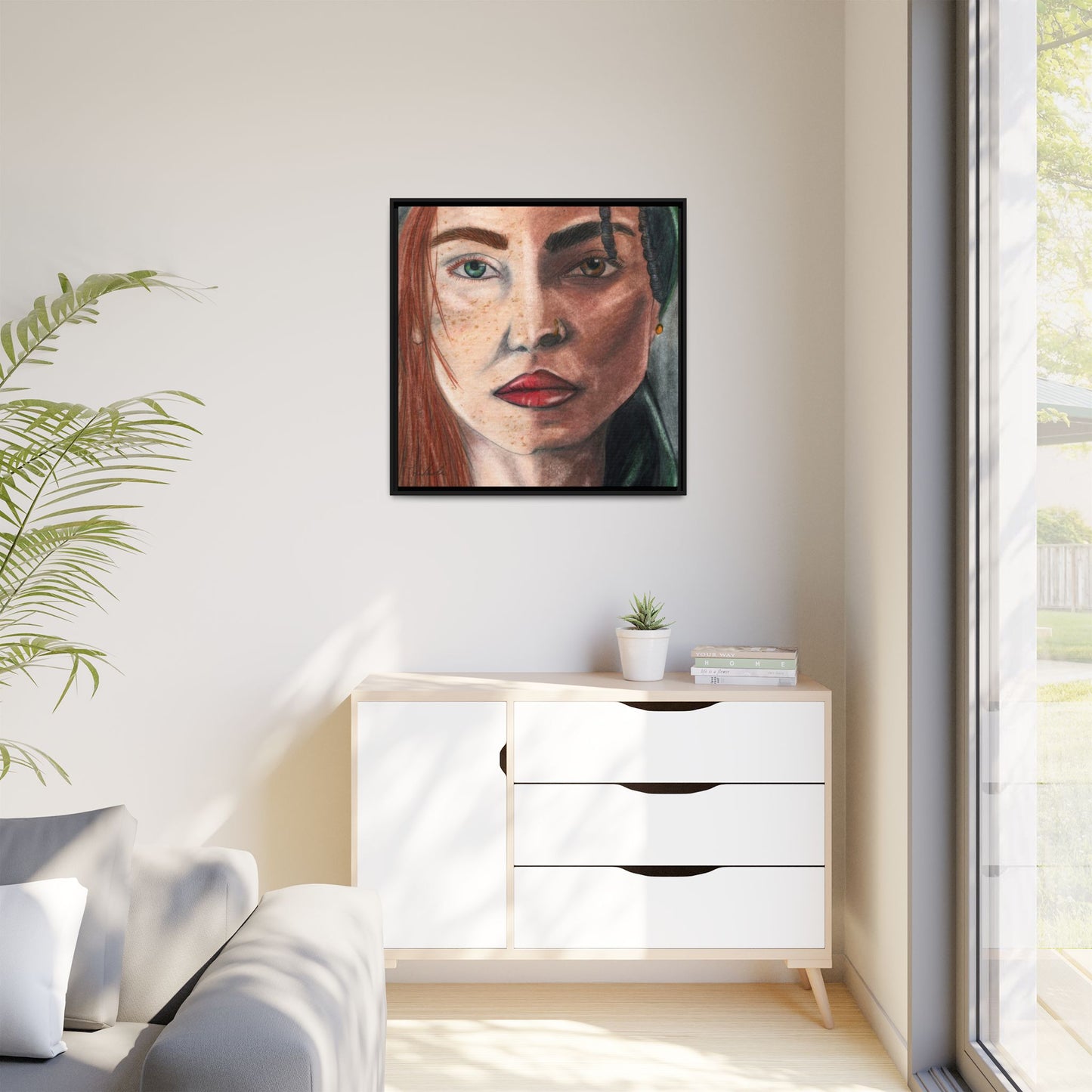 Beyond Race Woman Framed Wall Art