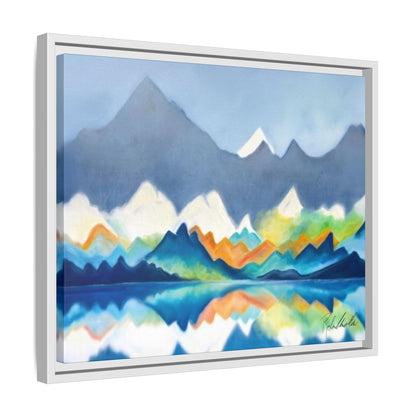 Blue and Gray Smokey Mountains Framed Wall Art
