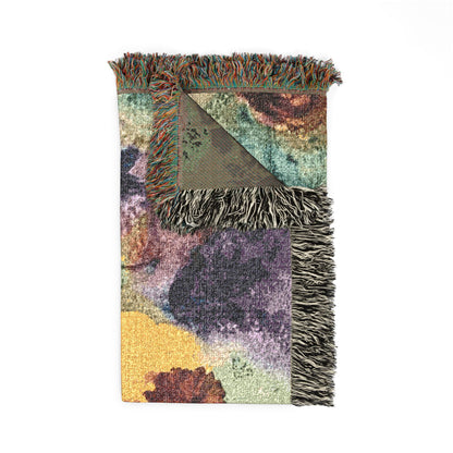 Floral Impressionist Woven Blanket