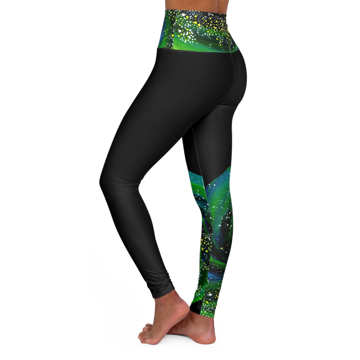 Spiral Galaxy High Waisted Yoga Leggings (AOP)