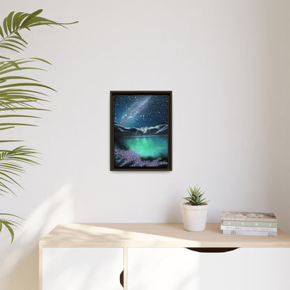 Night Sky over Spring Lake Framed Wall Art