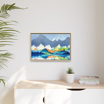 Blue and Gray Smokey Mountains Framed Wall Art