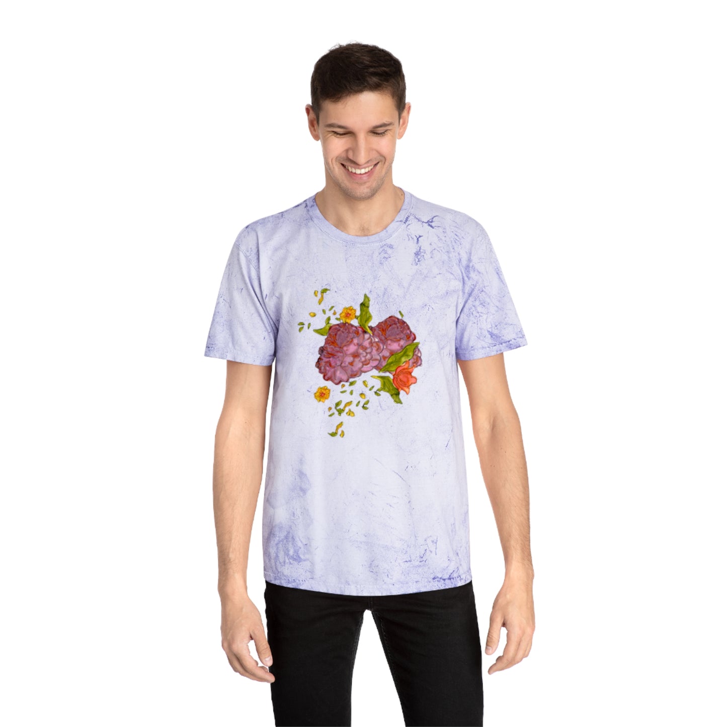 Vintage Flowers Unisex Color Blast T-Shirt