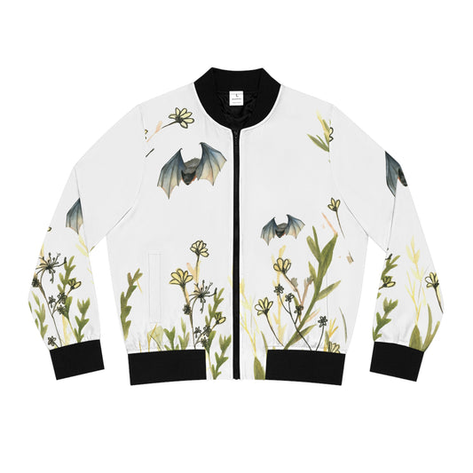 Flying Bat Women's Bomber Jacket (AOP)