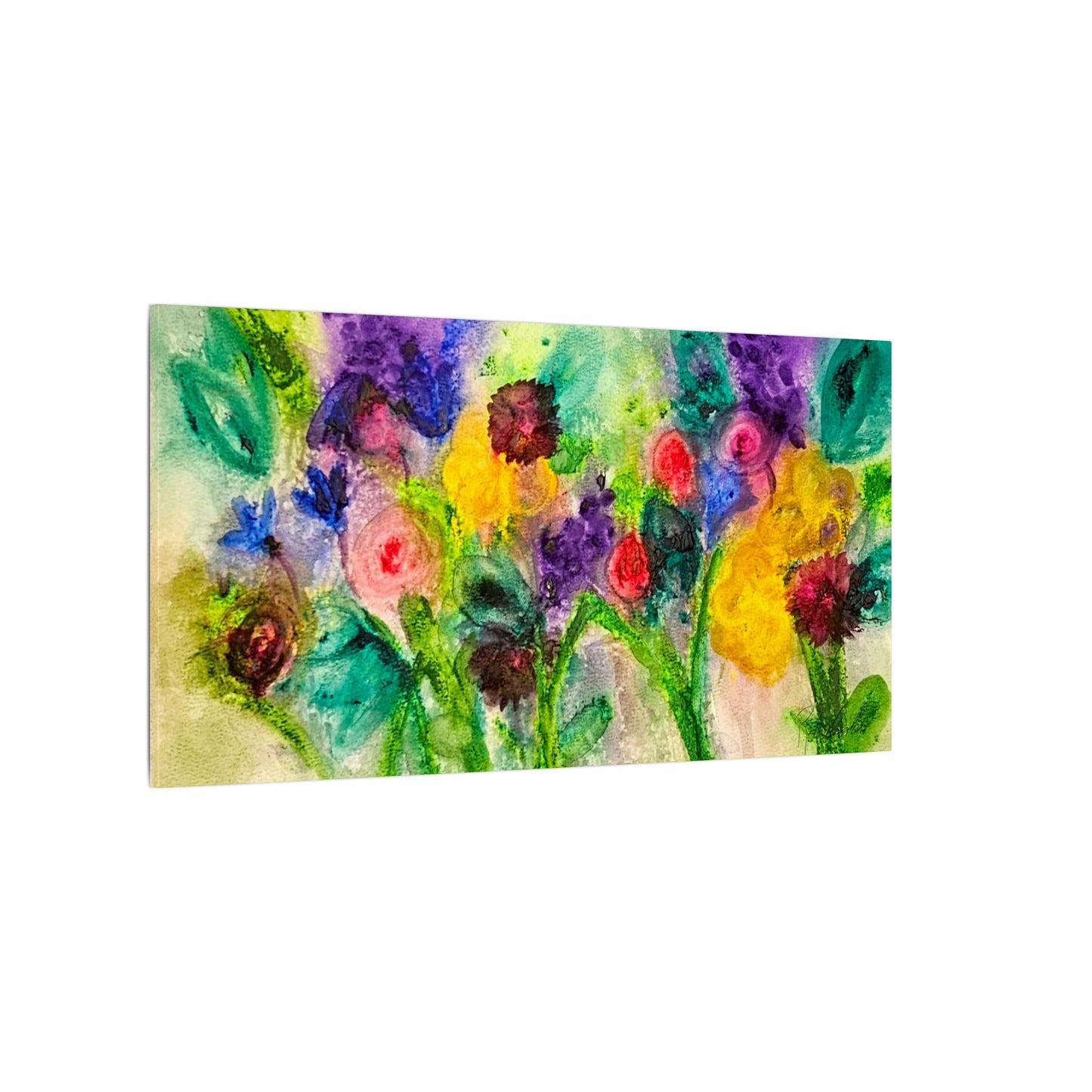 Abstract Flowers Canvas Gallery Wrap