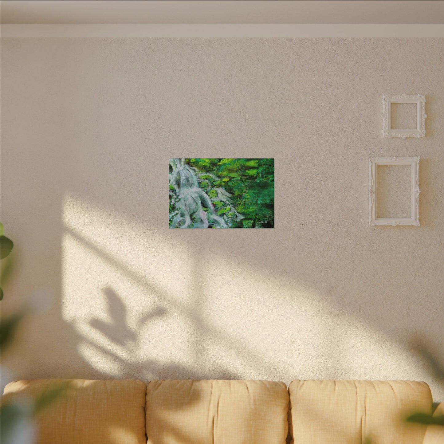 Mossy Waterfall Canvas Gallery Wrap