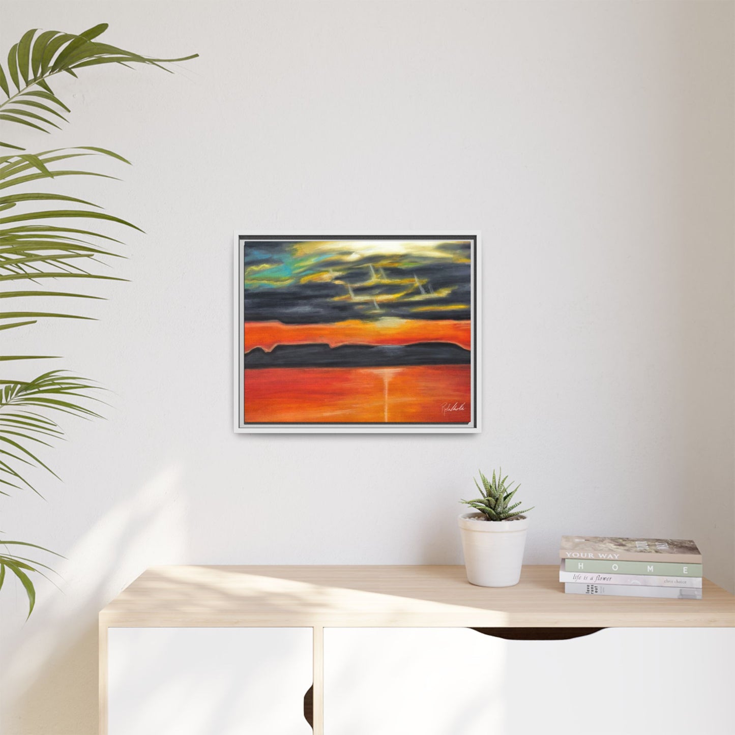 Sleeping Giant at Sunset Framed Wall Art