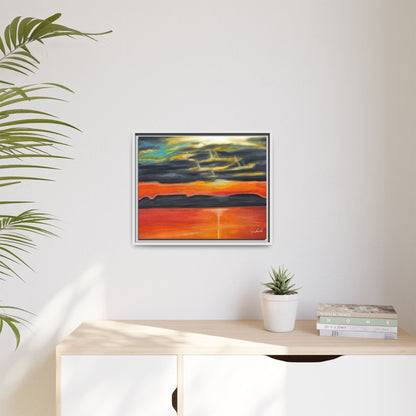 Sleeping Giant at Sunset Framed Wall Art
