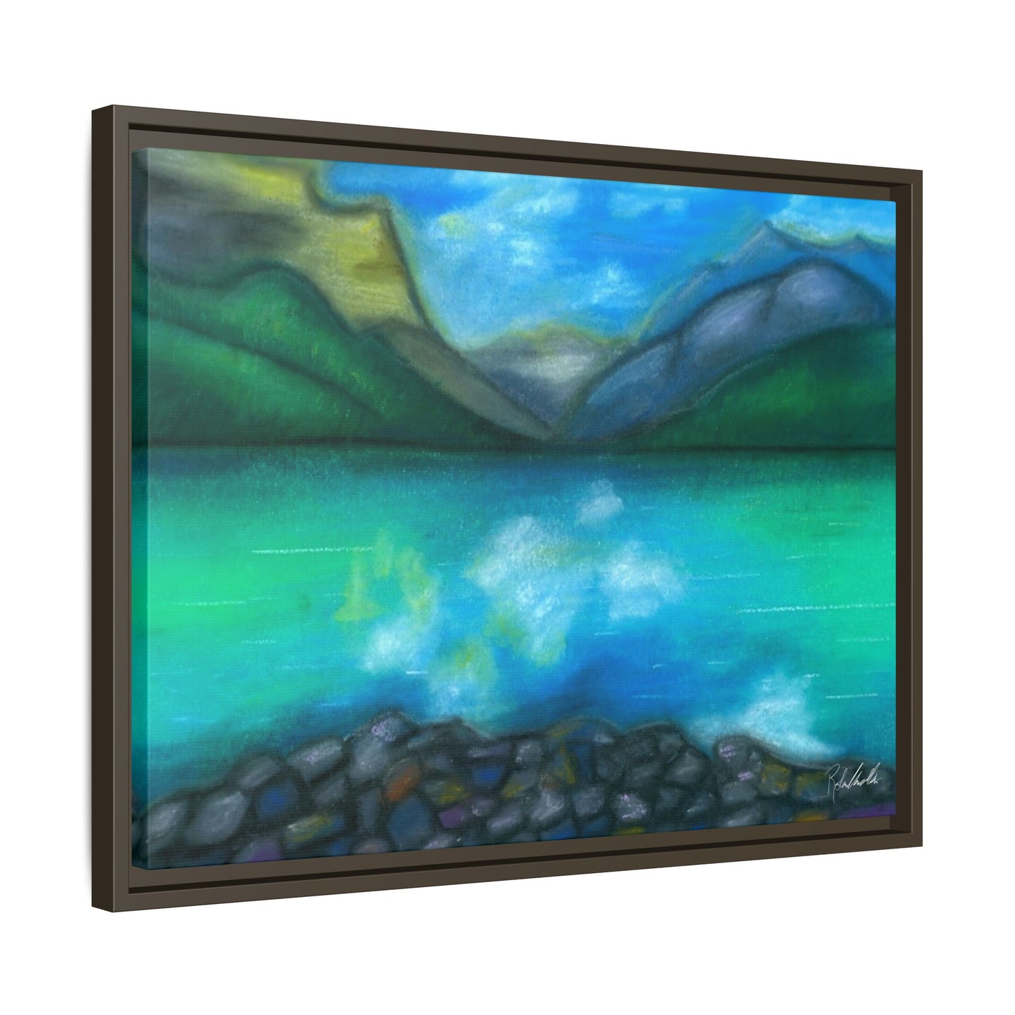 Mountain Lake Framed Wall Art