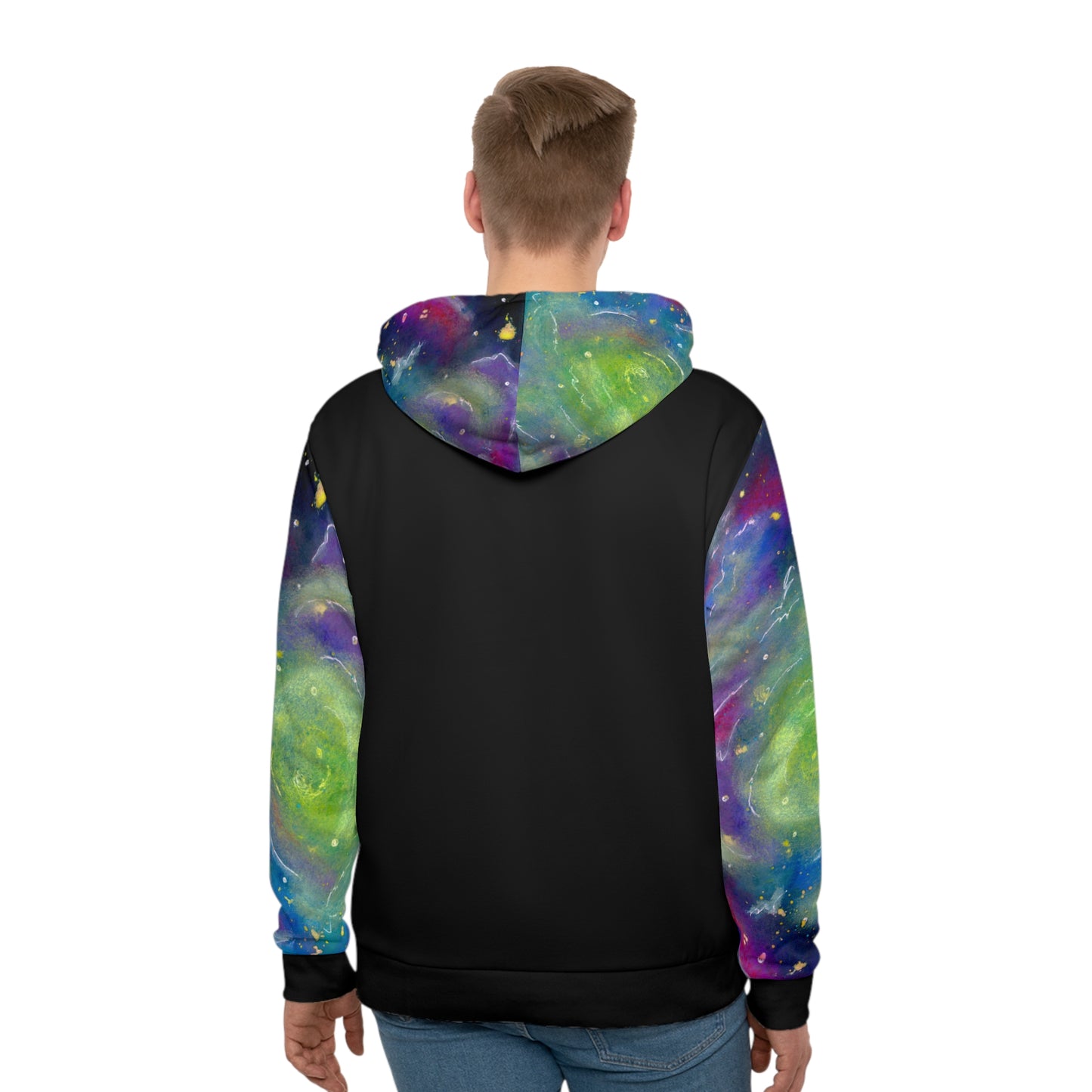 Rainbow Vortex Galaxy Unisex Fashion Hoodie (AOP)